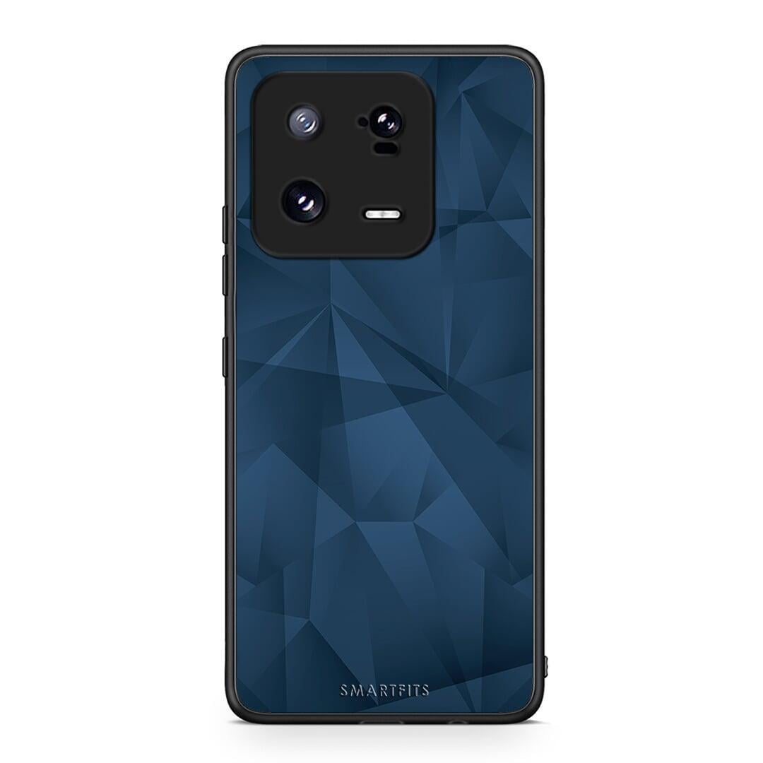 Θήκη Xiaomi 13 Geometric Blue Abstract από τη Smartfits με σχέδιο στο πίσω μέρος και μαύρο περίβλημα | Xiaomi 13 Geometric Blue Abstract Case with Colorful Back and Black Bezels