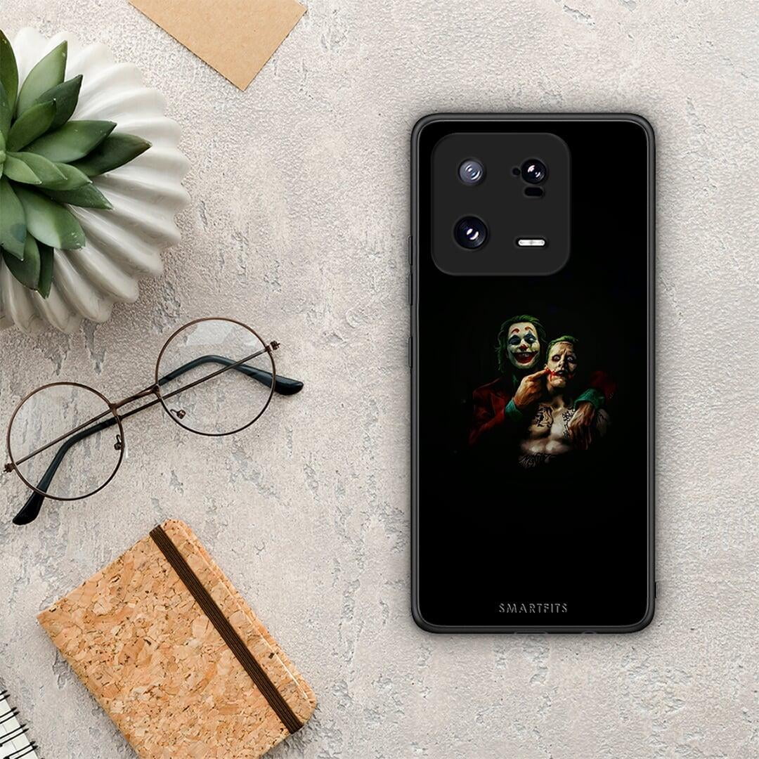 Θήκη Xiaomi 13 Hero Clown από τη Smartfits με σχέδιο στο πίσω μέρος και μαύρο περίβλημα | Xiaomi 13 Hero Clown Case with Colorful Back and Black Bezels