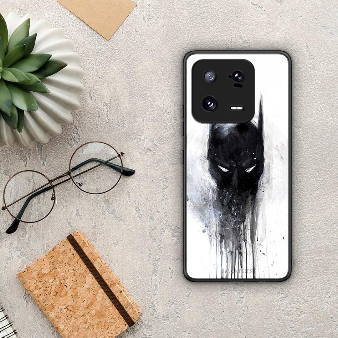 Θήκη Xiaomi 13 Pro Hero Paint Bat από τη Smartfits με σχέδιο στο πίσω μέρος και μαύρο περίβλημα | Xiaomi 13 Pro Hero Paint Bat Case with Colorful Back and Black Bezels
