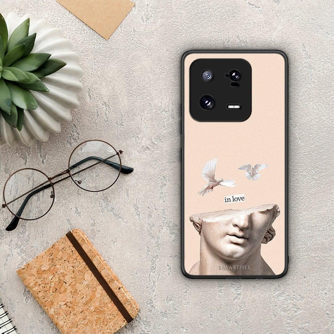 Θήκη Xiaomi 13 In Love από τη Smartfits με σχέδιο στο πίσω μέρος και μαύρο περίβλημα | Xiaomi 13 In Love Case with Colorful Back and Black Bezels