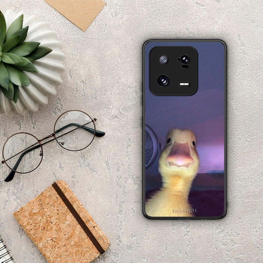Θήκη Xiaomi 13 Pro Meme Duck από τη Smartfits με σχέδιο στο πίσω μέρος και μαύρο περίβλημα | Xiaomi 13 Pro Meme Duck Case with Colorful Back and Black Bezels