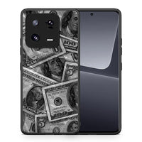 Thumbnail for Θήκη Xiaomi 13 Money Dollars από τη Smartfits με σχέδιο στο πίσω μέρος και μαύρο περίβλημα | Xiaomi 13 Money Dollars Case with Colorful Back and Black Bezels