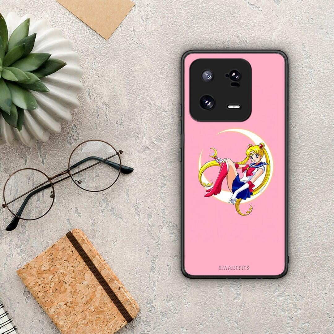 Θήκη Xiaomi 13 Pro Moon Girl από τη Smartfits με σχέδιο στο πίσω μέρος και μαύρο περίβλημα | Xiaomi 13 Pro Moon Girl Case with Colorful Back and Black Bezels