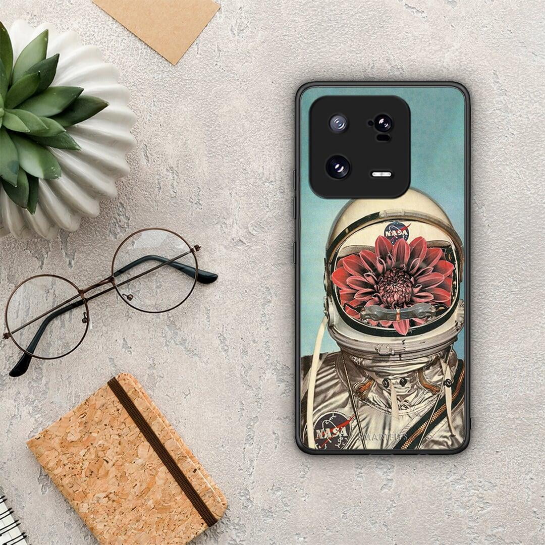 Θήκη Xiaomi 13 Pro Nasa Bloom από τη Smartfits με σχέδιο στο πίσω μέρος και μαύρο περίβλημα | Xiaomi 13 Pro Nasa Bloom Case with Colorful Back and Black Bezels