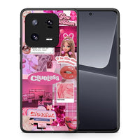 Thumbnail for Θήκη Xiaomi 13 Pro Pink Love από τη Smartfits με σχέδιο στο πίσω μέρος και μαύρο περίβλημα | Xiaomi 13 Pro Pink Love Case with Colorful Back and Black Bezels