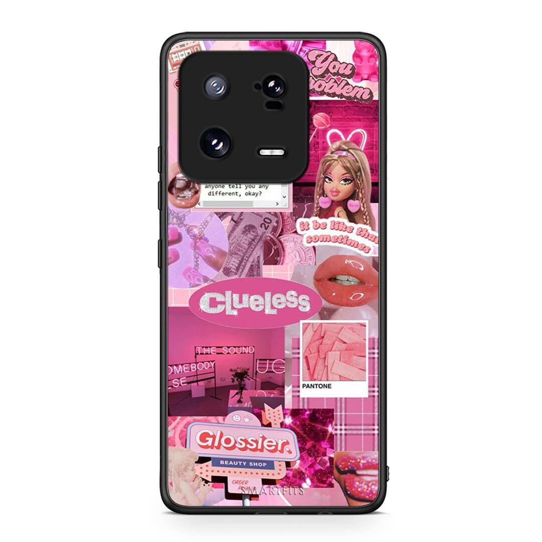 Θήκη Xiaomi 13 Pink Love από τη Smartfits με σχέδιο στο πίσω μέρος και μαύρο περίβλημα | Xiaomi 13 Pink Love Case with Colorful Back and Black Bezels