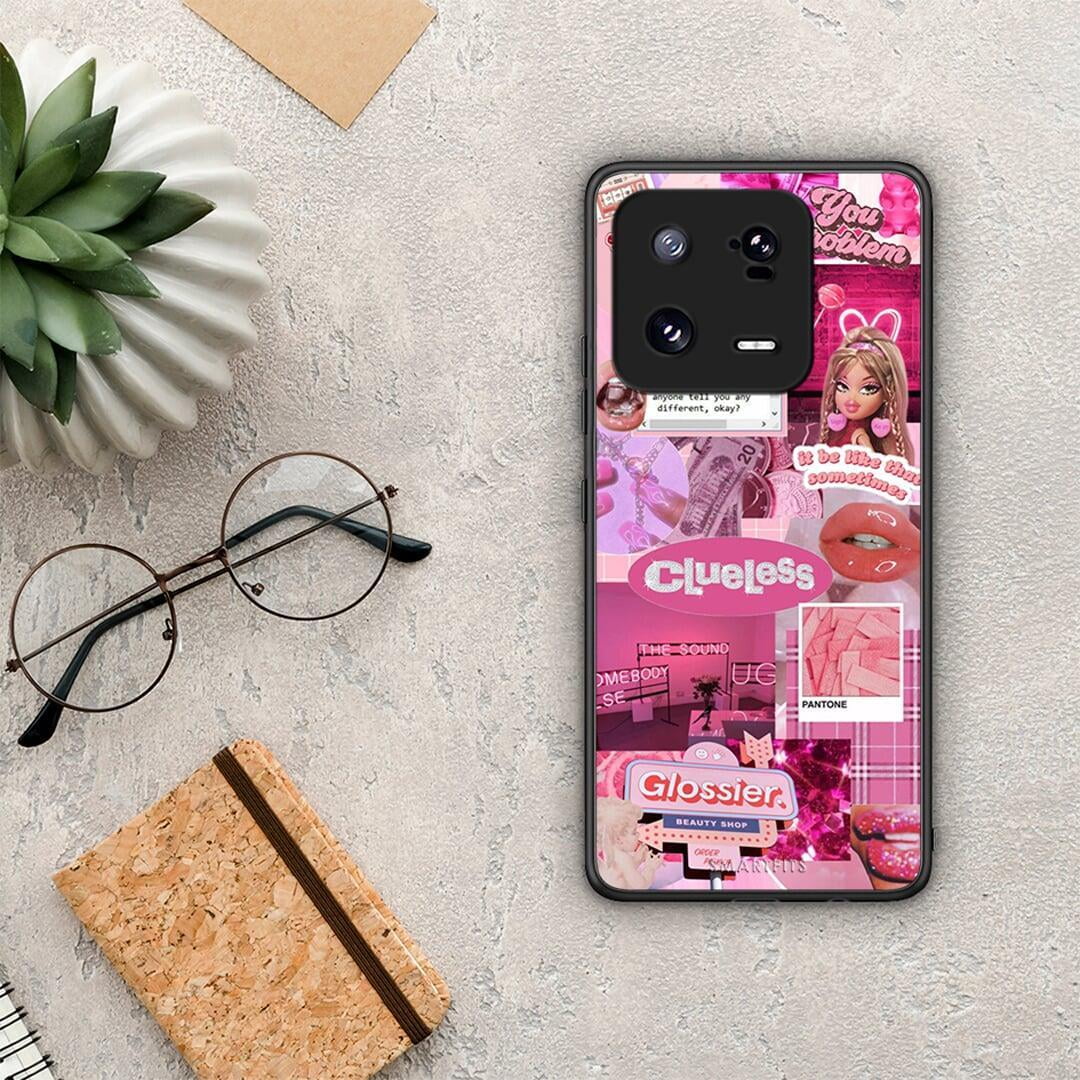 Θήκη Xiaomi 13 Pro Pink Love από τη Smartfits με σχέδιο στο πίσω μέρος και μαύρο περίβλημα | Xiaomi 13 Pro Pink Love Case with Colorful Back and Black Bezels