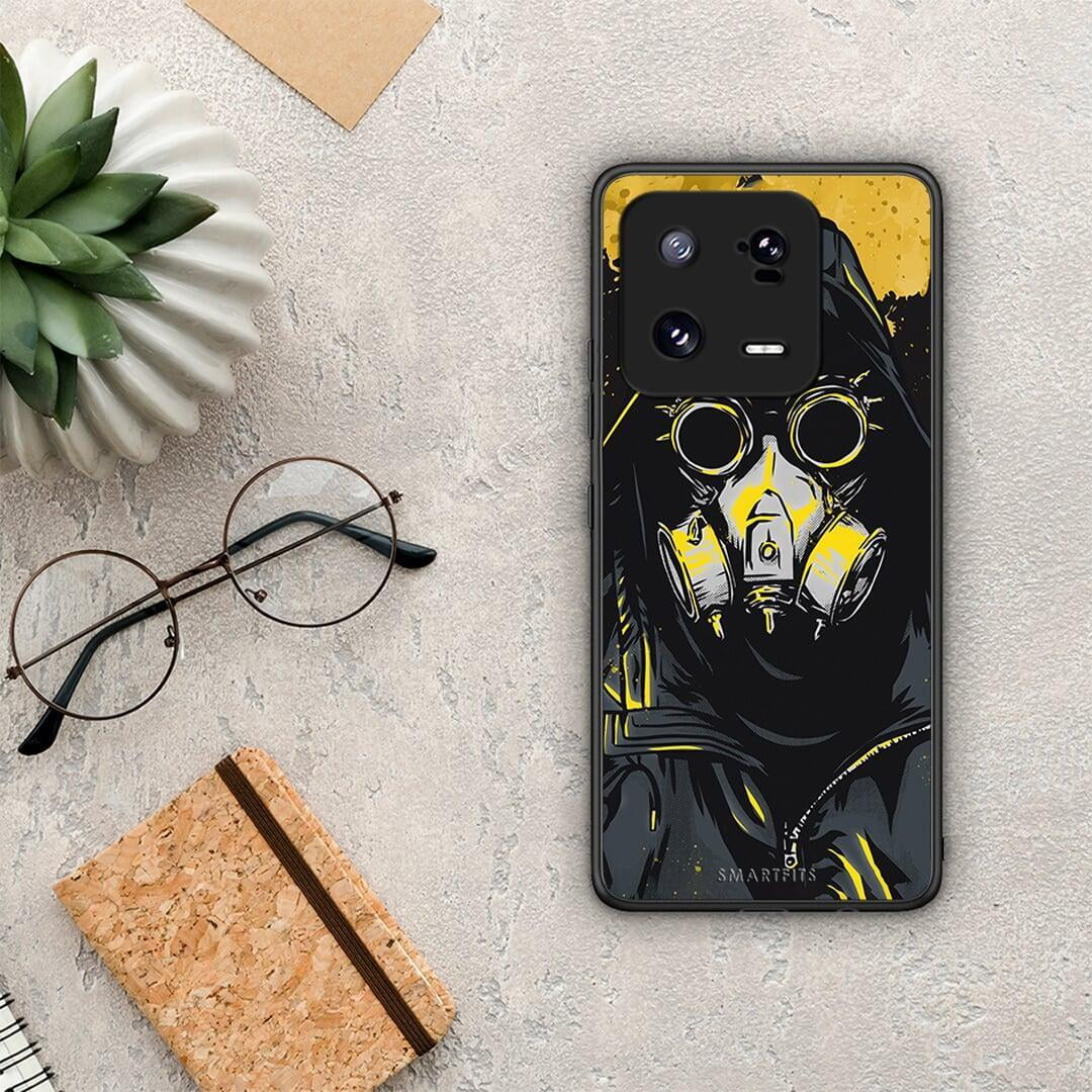 Θήκη Xiaomi 13 Pro PopArt Mask από τη Smartfits με σχέδιο στο πίσω μέρος και μαύρο περίβλημα | Xiaomi 13 Pro PopArt Mask Case with Colorful Back and Black Bezels