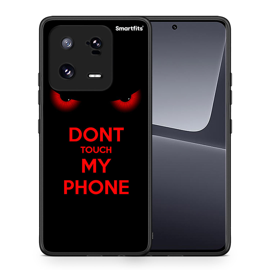 Θήκη Xiaomi 13 Pro Touch My Phone από τη Smartfits με σχέδιο στο πίσω μέρος και μαύρο περίβλημα | Xiaomi 13 Pro Touch My Phone Case with Colorful Back and Black Bezels