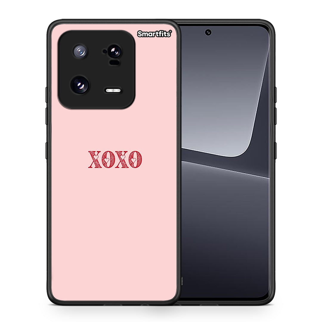 Θήκη Xiaomi 13 XOXO Love από τη Smartfits με σχέδιο στο πίσω μέρος και μαύρο περίβλημα | Xiaomi 13 XOXO Love Case with Colorful Back and Black Bezels