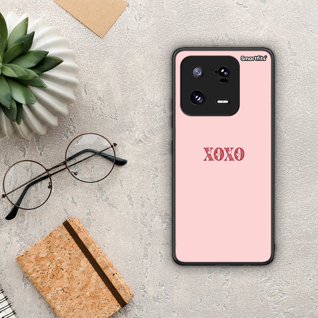 Θήκη Xiaomi 13 XOXO Love από τη Smartfits με σχέδιο στο πίσω μέρος και μαύρο περίβλημα | Xiaomi 13 XOXO Love Case with Colorful Back and Black Bezels