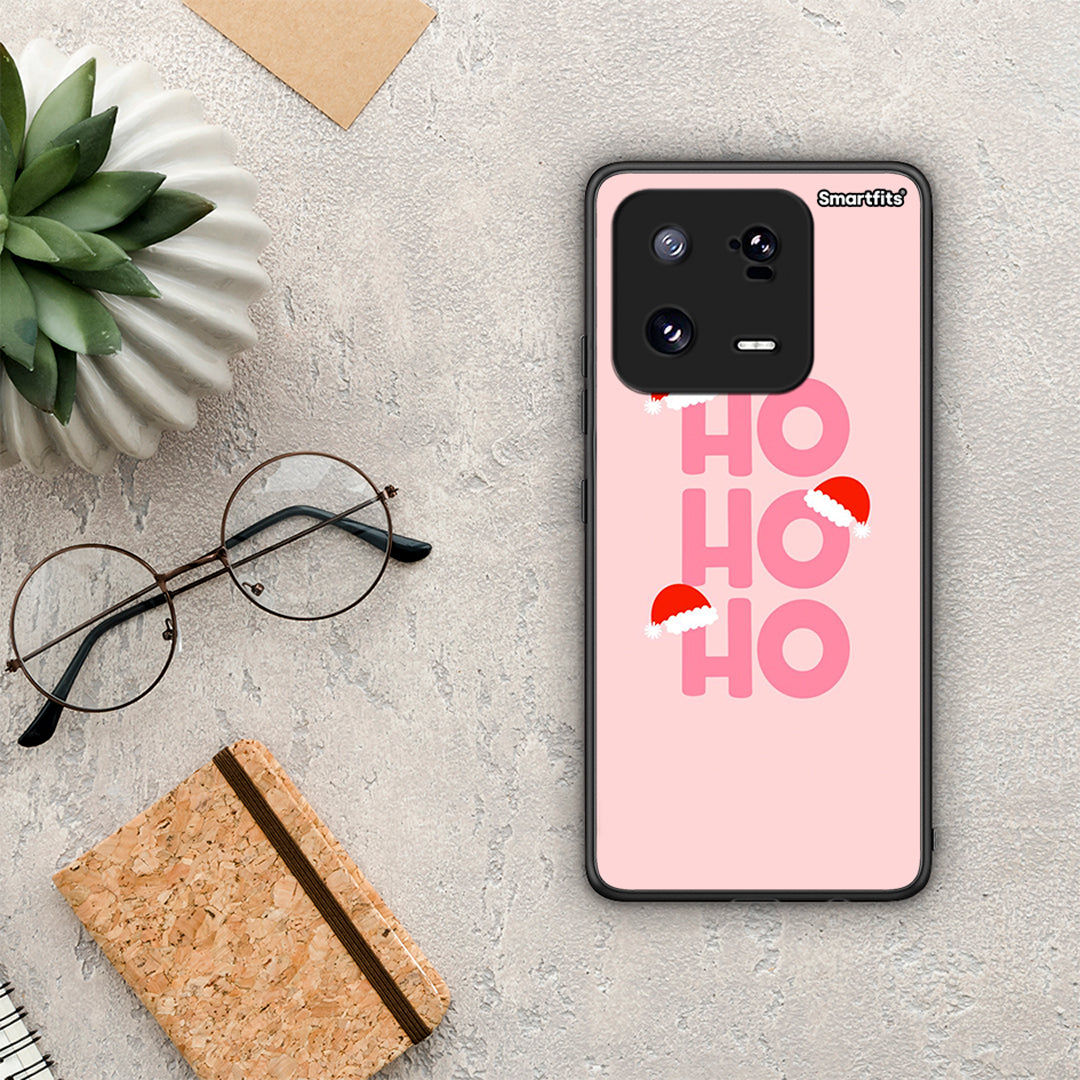 Θήκη Xiaomi 13 Pro Xmas Ho Ho Ho από τη Smartfits με σχέδιο στο πίσω μέρος και μαύρο περίβλημα | Xiaomi 13 Pro Xmas Ho Ho Ho Case with Colorful Back and Black Bezels
