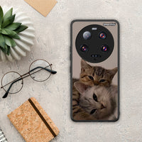 Thumbnail for Θήκη Xiaomi 13 Ultra Cats In Love από τη Smartfits με σχέδιο στο πίσω μέρος και μαύρο περίβλημα | Xiaomi 13 Ultra Cats In Love Case with Colorful Back and Black Bezels