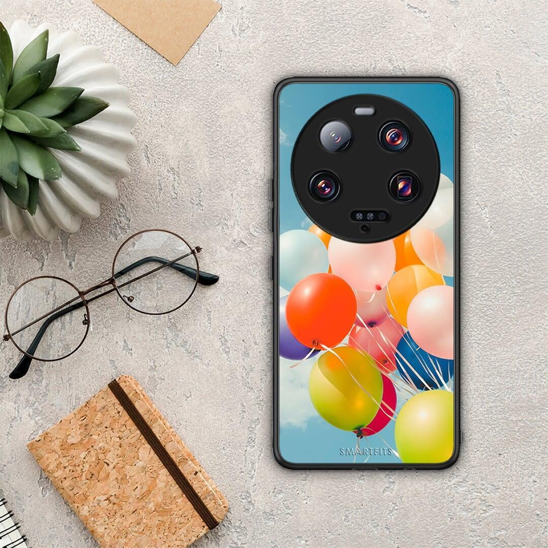 Θήκη Xiaomi 13 Ultra Colorful Balloons από τη Smartfits με σχέδιο στο πίσω μέρος και μαύρο περίβλημα | Xiaomi 13 Ultra Colorful Balloons Case with Colorful Back and Black Bezels