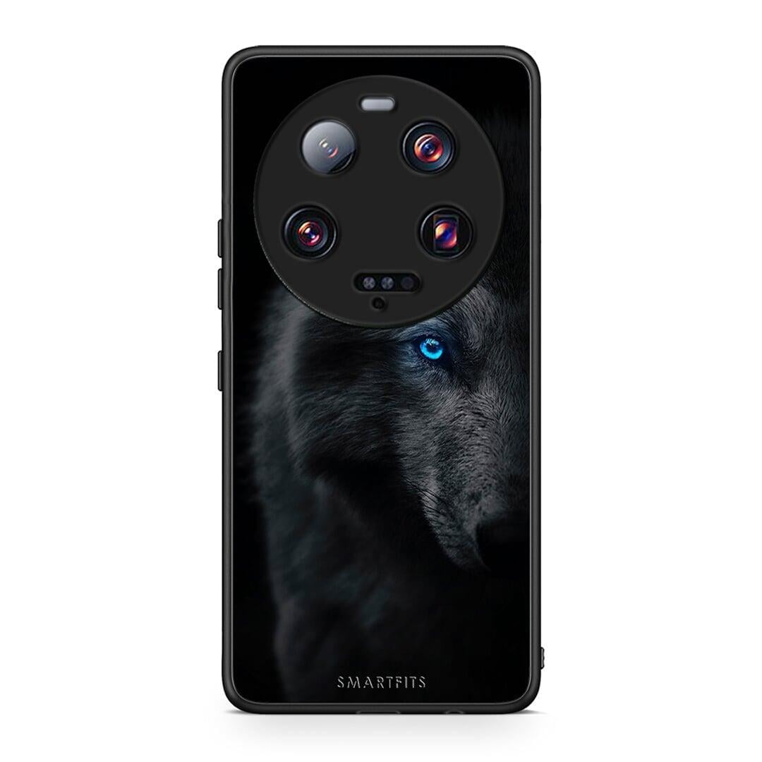 Θήκη Xiaomi 13 Ultra Dark Wolf από τη Smartfits με σχέδιο στο πίσω μέρος και μαύρο περίβλημα | Xiaomi 13 Ultra Dark Wolf Case with Colorful Back and Black Bezels