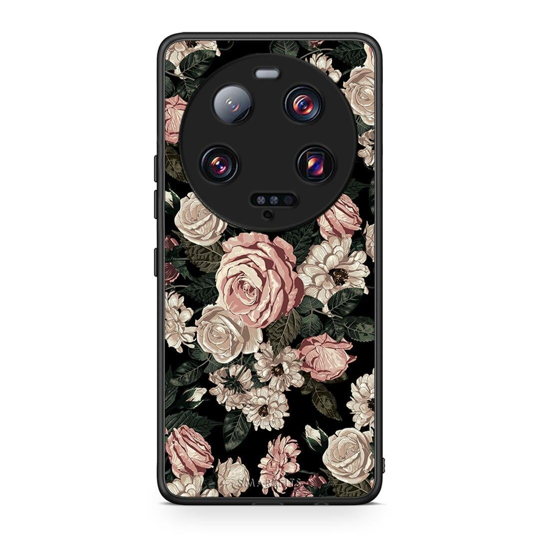 Θήκη Xiaomi 13 Ultra Flower Wild Roses από τη Smartfits με σχέδιο στο πίσω μέρος και μαύρο περίβλημα | Xiaomi 13 Ultra Flower Wild Roses Case with Colorful Back and Black Bezels