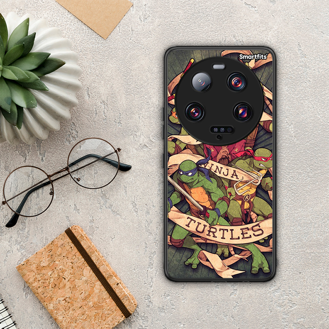 Θήκη Xiaomi 13 Ultra Ninja Turtles από τη Smartfits με σχέδιο στο πίσω μέρος και μαύρο περίβλημα | Xiaomi 13 Ultra Ninja Turtles Case with Colorful Back and Black Bezels