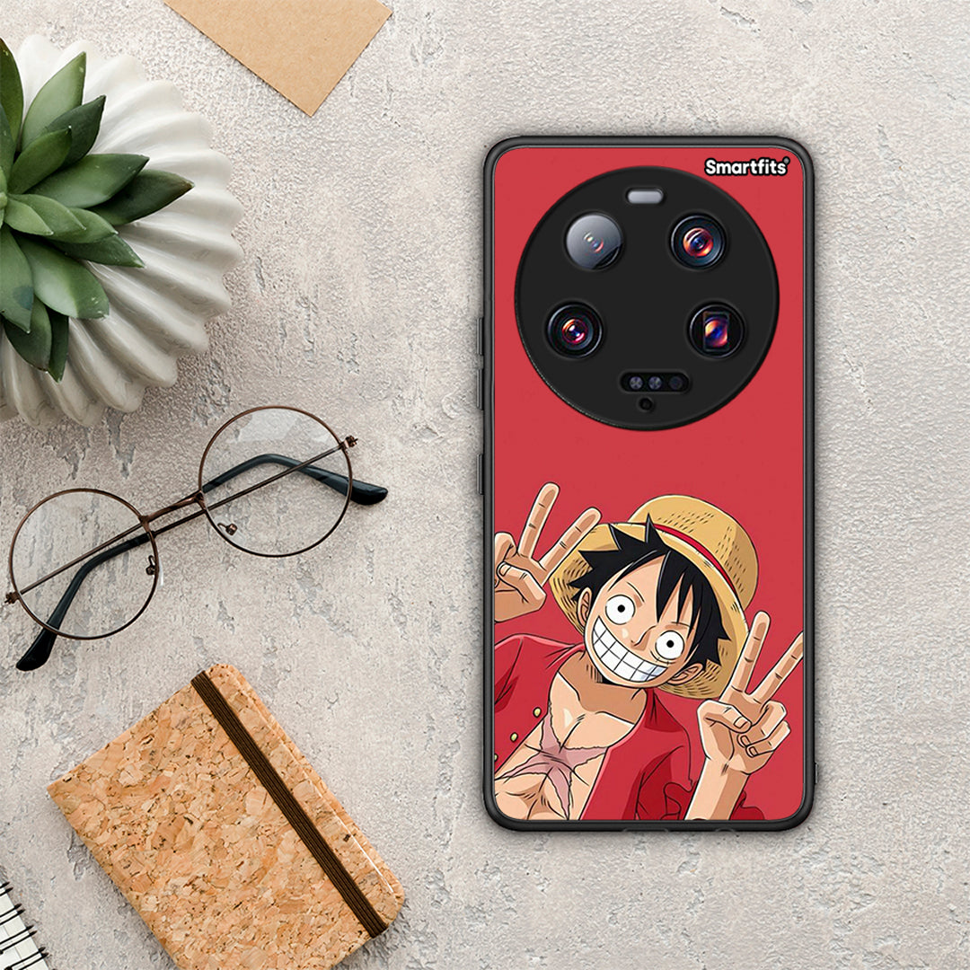Θήκη Xiaomi 13 Ultra Pirate Luffy από τη Smartfits με σχέδιο στο πίσω μέρος και μαύρο περίβλημα | Xiaomi 13 Ultra Pirate Luffy Case with Colorful Back and Black Bezels