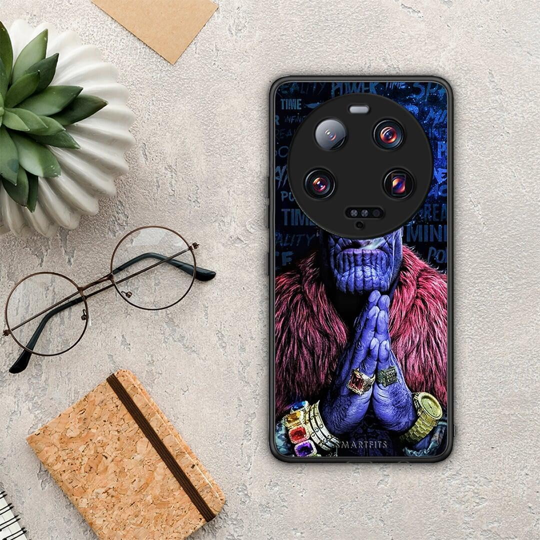 Θήκη Xiaomi 13 Ultra PopArt Thanos από τη Smartfits με σχέδιο στο πίσω μέρος και μαύρο περίβλημα | Xiaomi 13 Ultra PopArt Thanos Case with Colorful Back and Black Bezels
