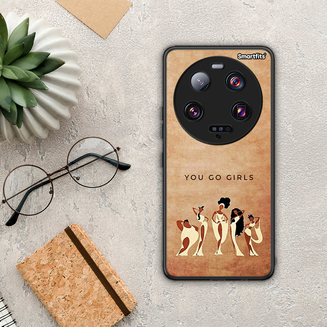 Θήκη Xiaomi 13 Ultra You Go Girl από τη Smartfits με σχέδιο στο πίσω μέρος και μαύρο περίβλημα | Xiaomi 13 Ultra You Go Girl Case with Colorful Back and Black Bezels