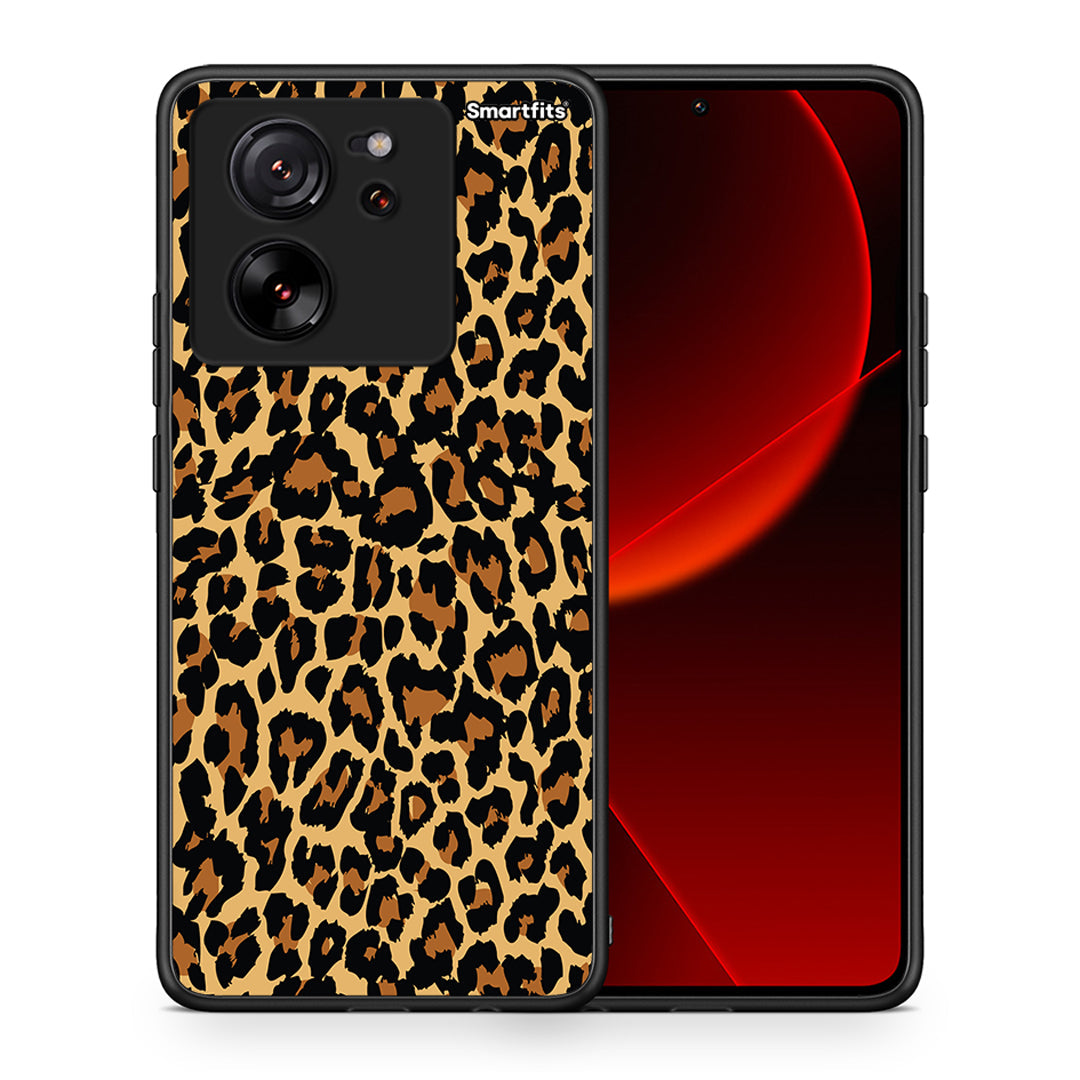 Θήκη Xiaomi 13T Leopard Animal από τη Smartfits με σχέδιο στο πίσω μέρος και μαύρο περίβλημα | Xiaomi 13T Leopard Animal case with colorful back and black bezels
