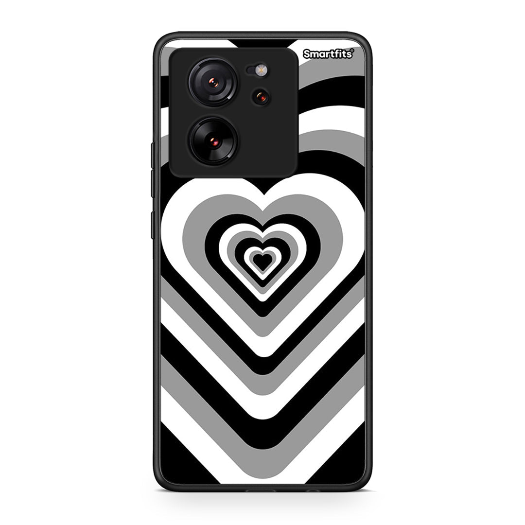 Xiaomi 13T Black Hearts θήκη από τη Smartfits με σχέδιο στο πίσω μέρος και μαύρο περίβλημα | Smartphone case with colorful back and black bezels by Smartfits