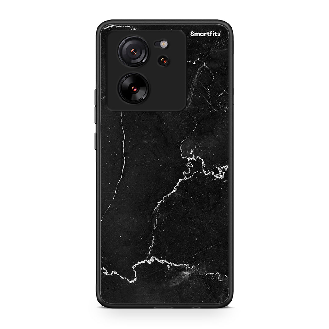 Xiaomi 13T Marble Black θήκη από τη Smartfits με σχέδιο στο πίσω μέρος και μαύρο περίβλημα | Smartphone case with colorful back and black bezels by Smartfits