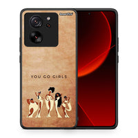 Thumbnail for Θήκη Xiaomi 13T You Go Girl από τη Smartfits με σχέδιο στο πίσω μέρος και μαύρο περίβλημα | Xiaomi 13T You Go Girl case with colorful back and black bezels