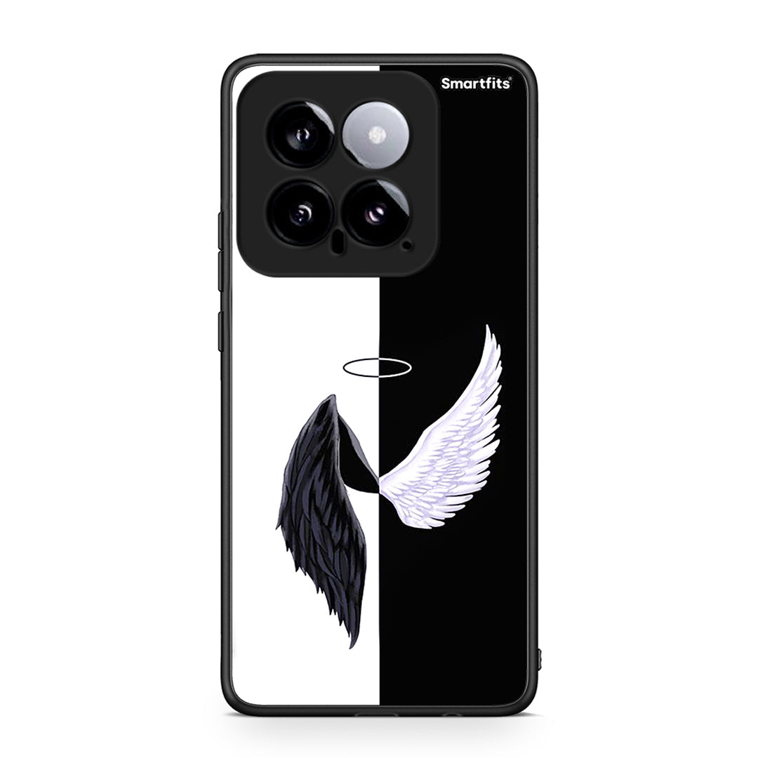 Xiaomi 14 5G Angels Demons θήκη από τη Smartfits με σχέδιο στο πίσω μέρος και μαύρο περίβλημα | Smartphone case with colorful back and black bezels by Smartfits
