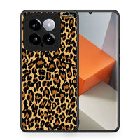 Thumbnail for Θήκη Xiaomi 14 5G Leopard Animal από τη Smartfits με σχέδιο στο πίσω μέρος και μαύρο περίβλημα | Xiaomi 14 5G Leopard Animal case with colorful back and black bezels