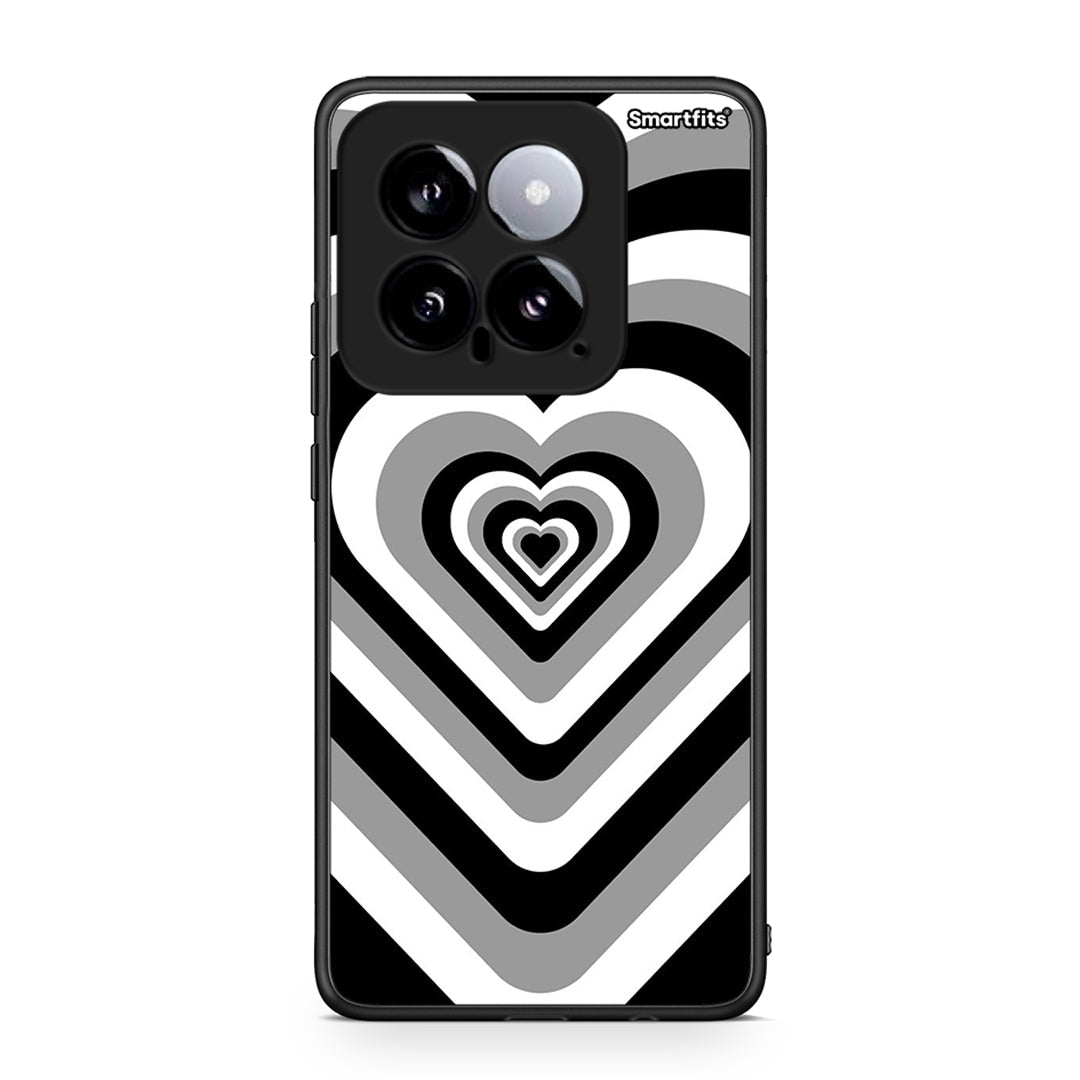 Xiaomi 14 5G Black Hearts θήκη από τη Smartfits με σχέδιο στο πίσω μέρος και μαύρο περίβλημα | Smartphone case with colorful back and black bezels by Smartfits