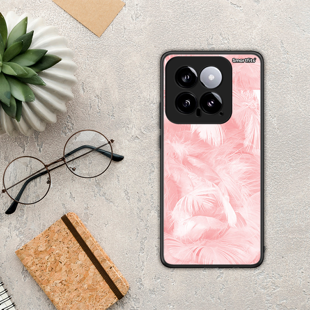 Boho Pink Feather - Xiaomi 14 5G θήκη