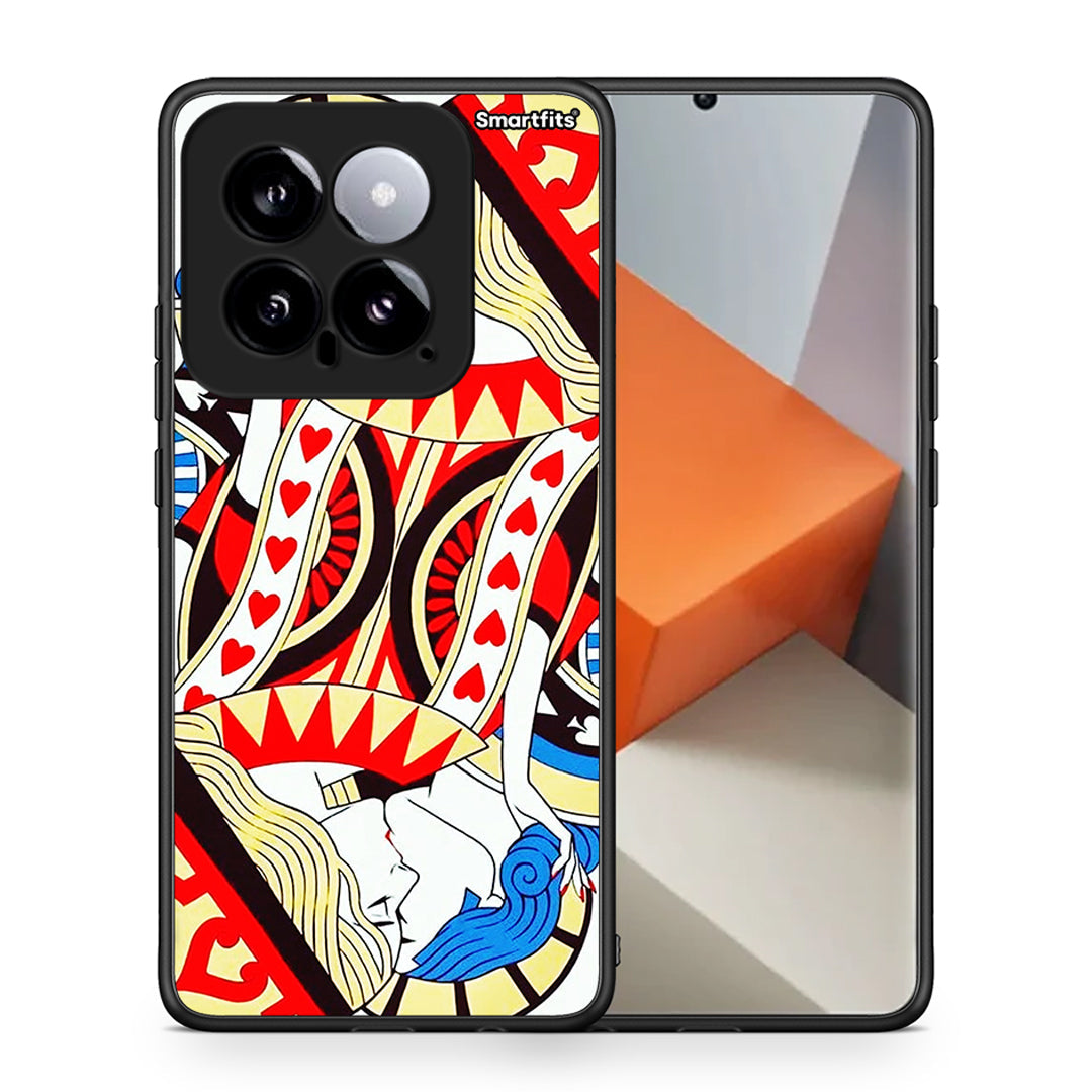 Θήκη Xiaomi 14 5G Card Love από τη Smartfits με σχέδιο στο πίσω μέρος και μαύρο περίβλημα | Xiaomi 14 5G Card Love case with colorful back and black bezels