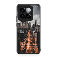 Thumbnail for Xiaomi 14 5G City Lights θήκη από τη Smartfits με σχέδιο στο πίσω μέρος και μαύρο περίβλημα | Smartphone case with colorful back and black bezels by Smartfits