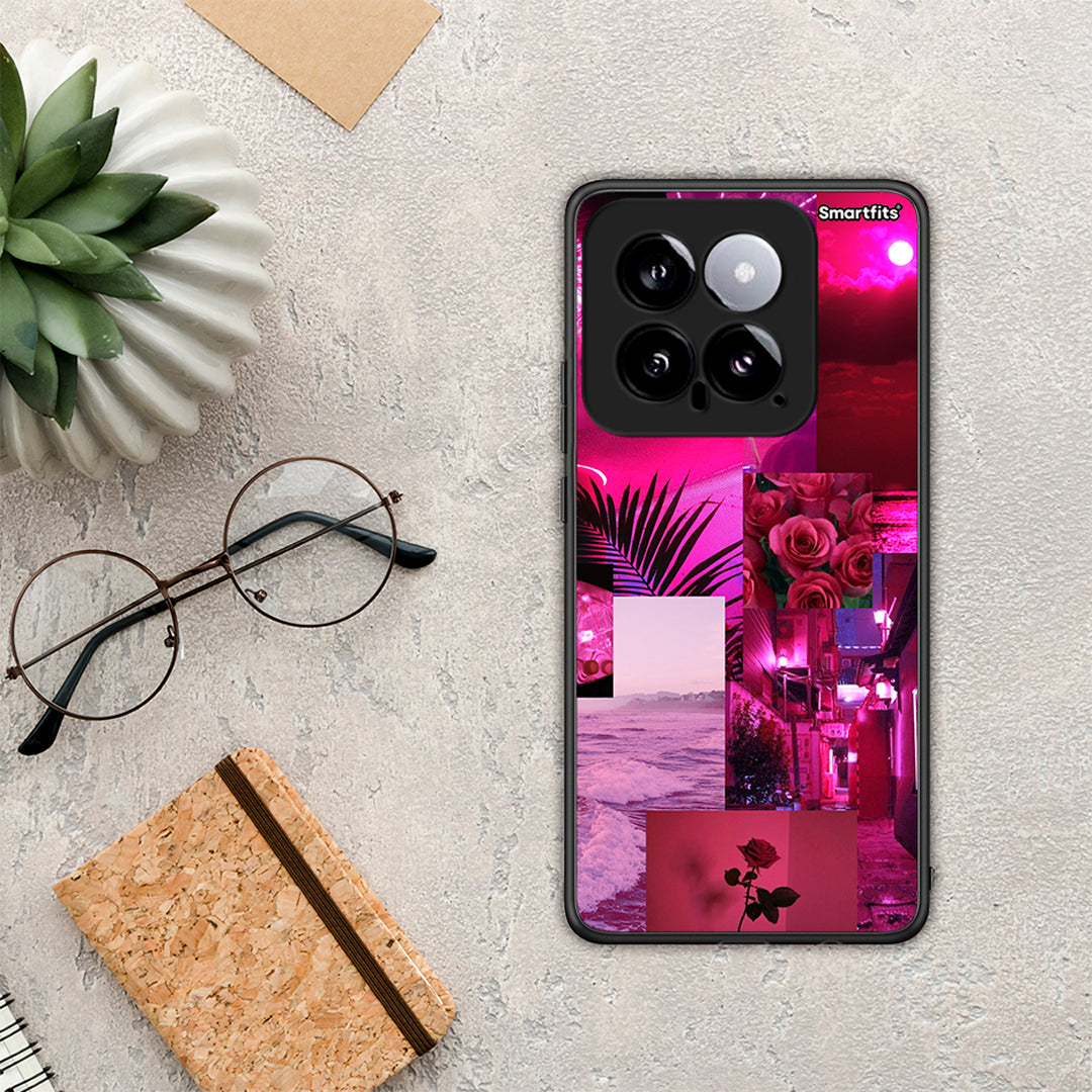 Collage Red Roses - Xiaomi 14 5G θήκη