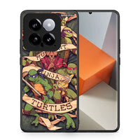 Thumbnail for Θήκη Xiaomi 14 5G Ninja Turtles από τη Smartfits με σχέδιο στο πίσω μέρος και μαύρο περίβλημα | Xiaomi 14 5G Ninja Turtles case with colorful back and black bezels