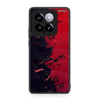 Thumbnail for Xiaomi 14 5G Red Paint Θήκη Αγίου Βαλεντίνου από τη Smartfits με σχέδιο στο πίσω μέρος και μαύρο περίβλημα | Smartphone case with colorful back and black bezels by Smartfits