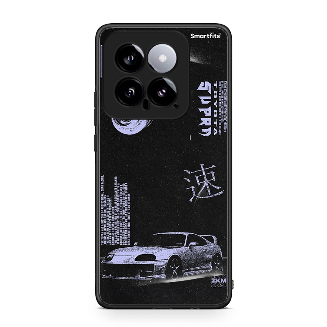 Xiaomi 14 5G Tokyo Drift Θήκη Αγίου Βαλεντίνου από τη Smartfits με σχέδιο στο πίσω μέρος και μαύρο περίβλημα | Smartphone case with colorful back and black bezels by Smartfits