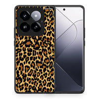 Thumbnail for Θήκη Xiaomi 14 Pro 5G Leopard Animal από τη Smartfits με σχέδιο στο πίσω μέρος και μαύρο περίβλημα | Xiaomi 14 Pro 5G Leopard Animal case with colorful back and black bezels