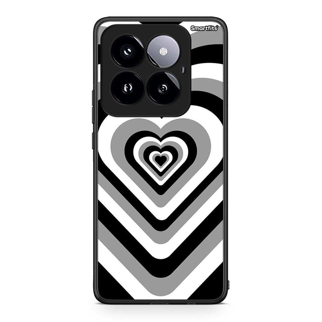 Xiaomi 14 Pro 5G Black Hearts θήκη από τη Smartfits με σχέδιο στο πίσω μέρος και μαύρο περίβλημα | Smartphone case with colorful back and black bezels by Smartfits