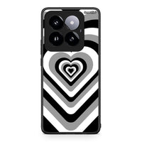 Thumbnail for Xiaomi 14 Pro 5G Black Hearts θήκη από τη Smartfits με σχέδιο στο πίσω μέρος και μαύρο περίβλημα | Smartphone case with colorful back and black bezels by Smartfits