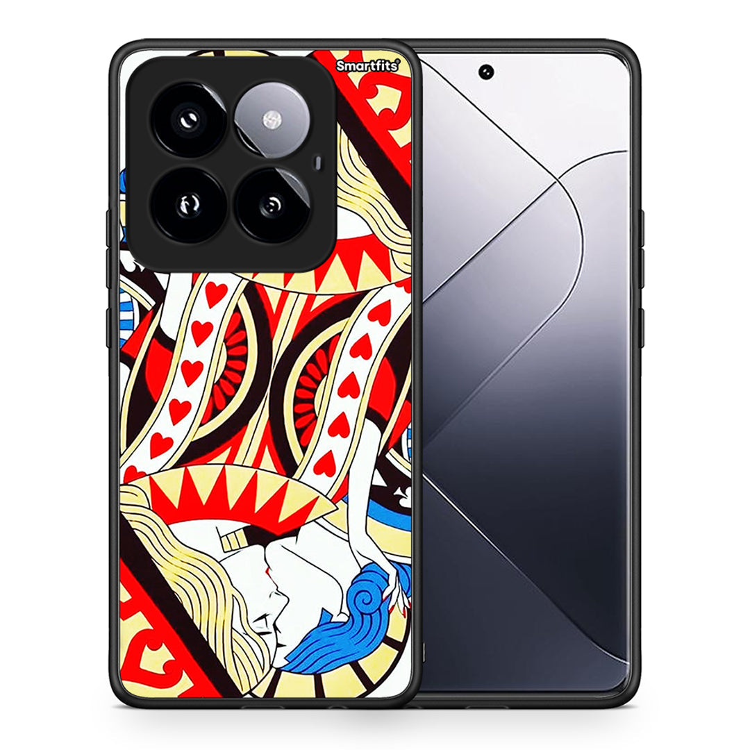 Θήκη Xiaomi 14 Pro 5G Card Love από τη Smartfits με σχέδιο στο πίσω μέρος και μαύρο περίβλημα | Xiaomi 14 Pro 5G Card Love case with colorful back and black bezels