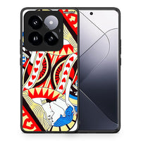 Thumbnail for Θήκη Xiaomi 14 Pro 5G Card Love από τη Smartfits με σχέδιο στο πίσω μέρος και μαύρο περίβλημα | Xiaomi 14 Pro 5G Card Love case with colorful back and black bezels