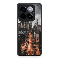 Thumbnail for Xiaomi 14 Pro 5G City Lights θήκη από τη Smartfits με σχέδιο στο πίσω μέρος και μαύρο περίβλημα | Smartphone case with colorful back and black bezels by Smartfits