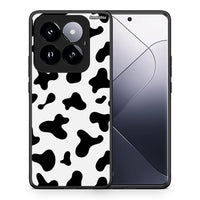 Thumbnail for Θήκη Xiaomi 14 Pro 5G Cow Print από τη Smartfits με σχέδιο στο πίσω μέρος και μαύρο περίβλημα | Xiaomi 14 Pro 5G Cow Print case with colorful back and black bezels