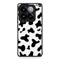 Thumbnail for Xiaomi 14 Pro 5G Cow Print θήκη από τη Smartfits με σχέδιο στο πίσω μέρος και μαύρο περίβλημα | Smartphone case with colorful back and black bezels by Smartfits