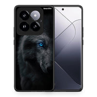 Thumbnail for Θήκη Xiaomi 14 Pro 5G Dark Wolf από τη Smartfits με σχέδιο στο πίσω μέρος και μαύρο περίβλημα | Xiaomi 14 Pro 5G Dark Wolf case with colorful back and black bezels