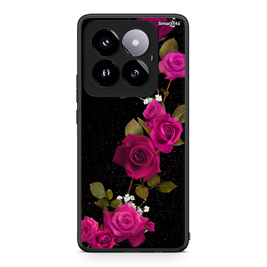 4 - Xiaomi 14 Pro 5G Red Roses Flower case, cover, bumper