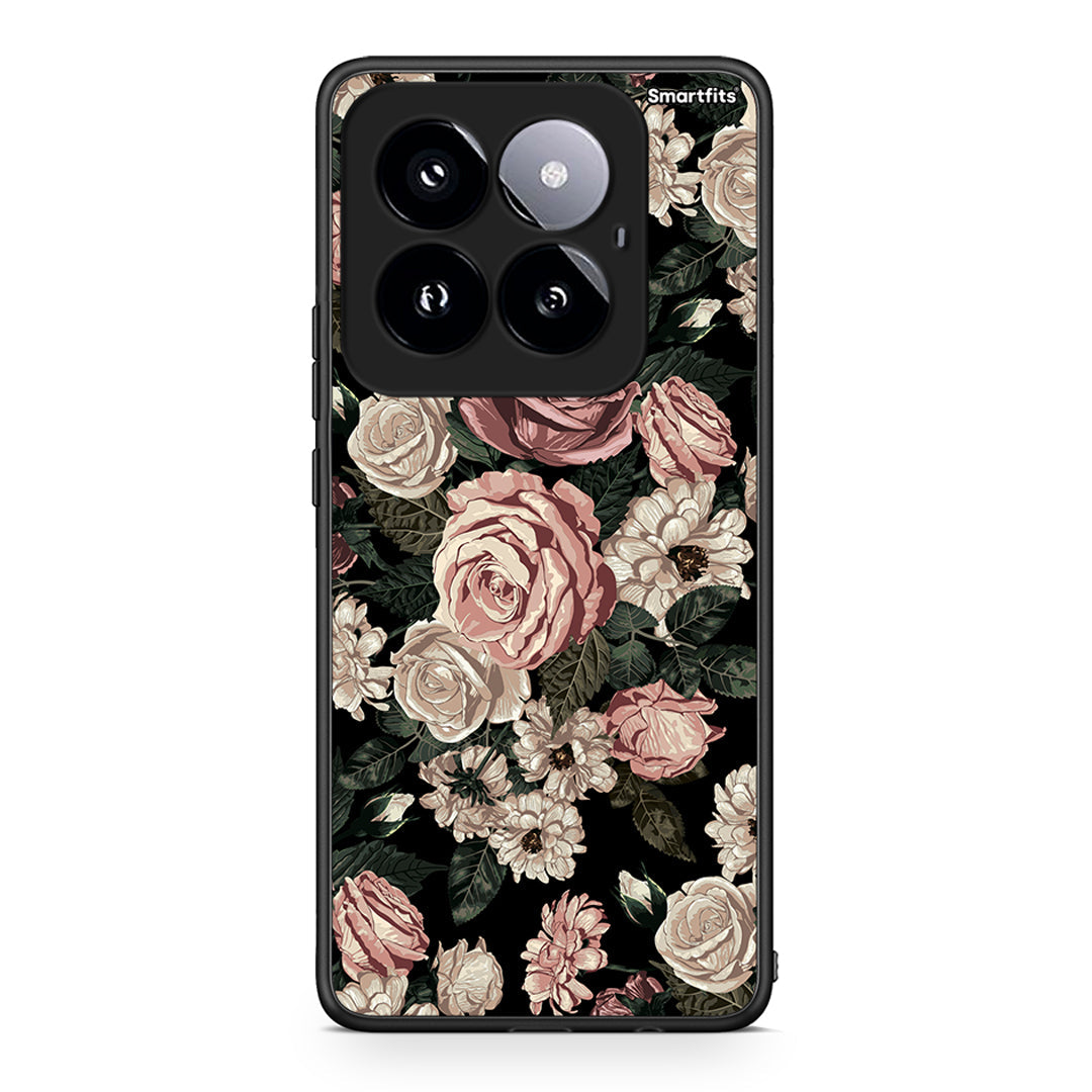 4 - Xiaomi 14 Pro 5G Wild Roses Flower case, cover, bumper