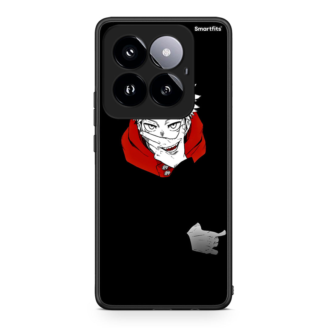 Xiaomi 14 Pro 5G Itadori Anime θήκη από τη Smartfits με σχέδιο στο πίσω μέρος και μαύρο περίβλημα | Smartphone case with colorful back and black bezels by Smartfits